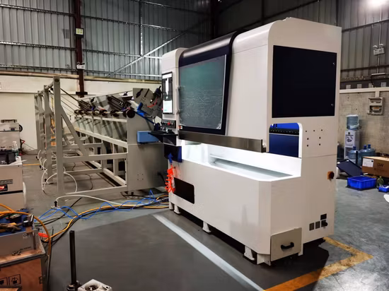 Ultraschnelle, automatisch ladende Rundrohr-Faser-Laserschneidemaschine für kleine Rohre